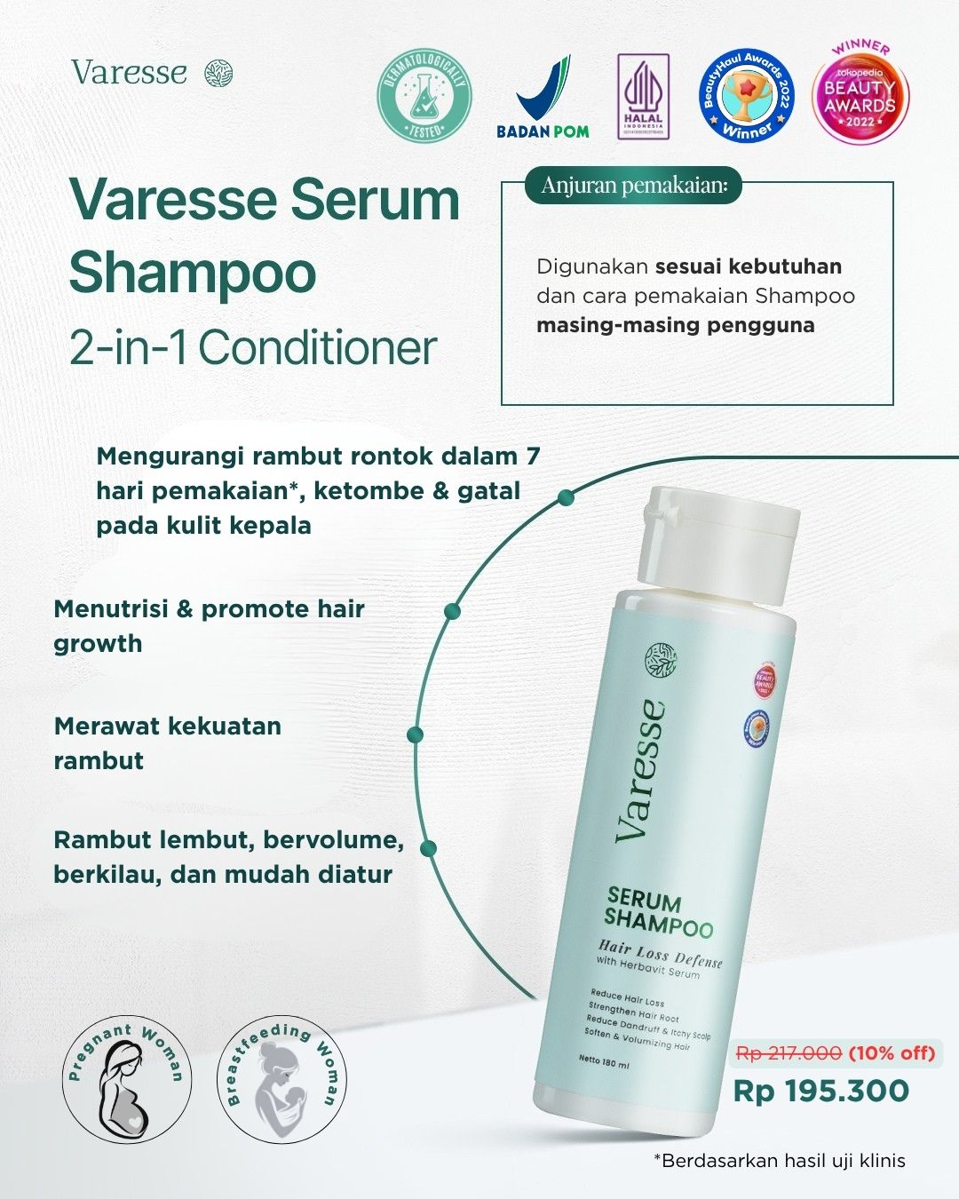 Varesse Serum Shampoo 2-in-1 Conditioner