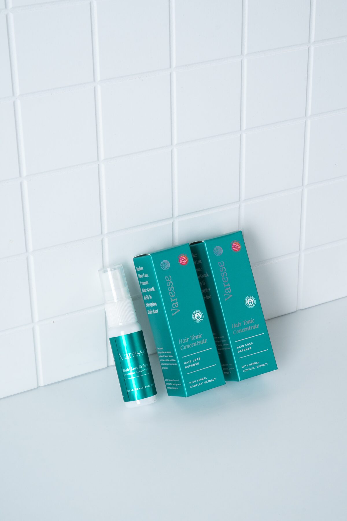 Varesse Hair Tonic Concentrate dan kemasannya